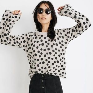 Madewell leopard dot pullover sweater